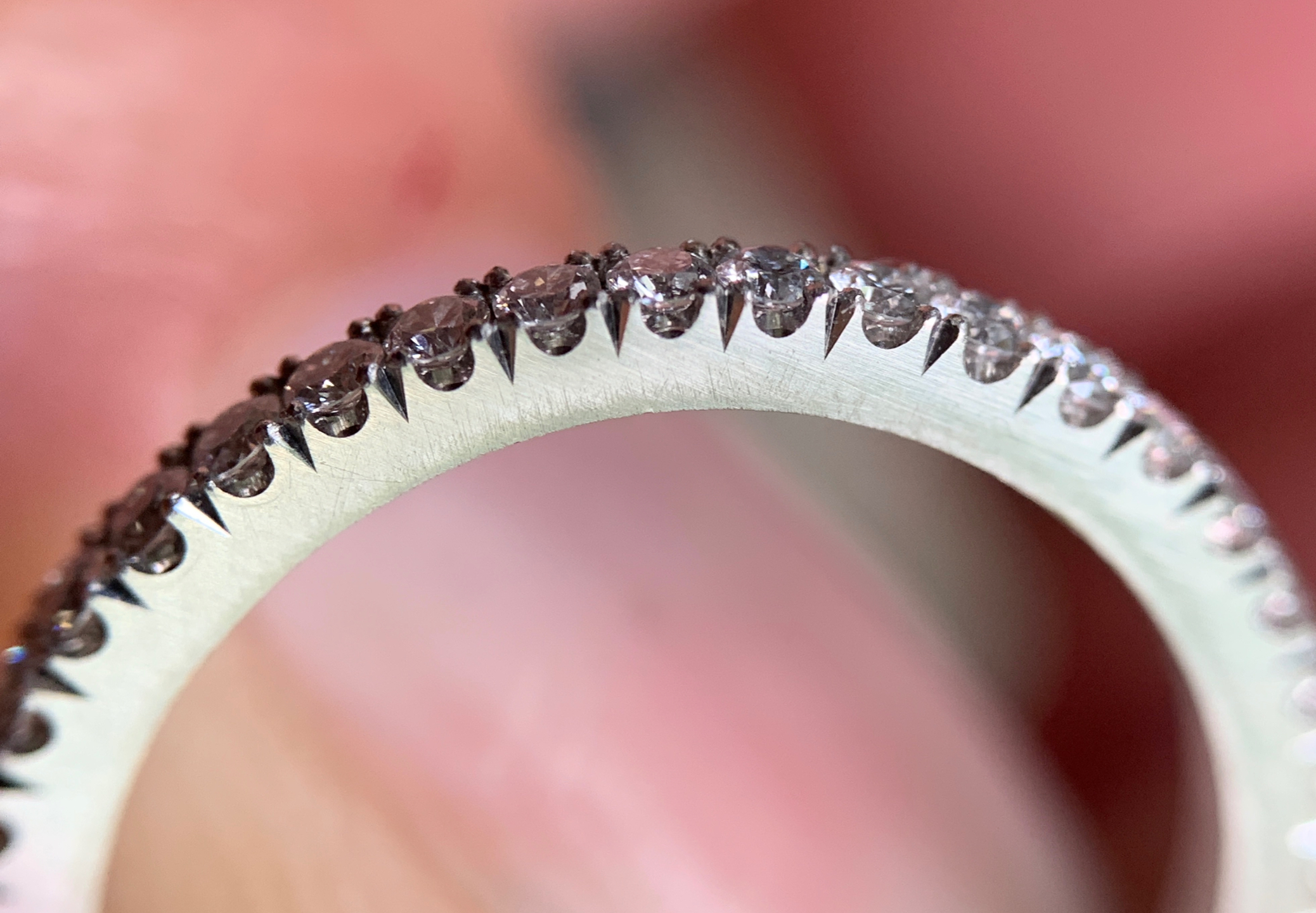 Micro set eternity band